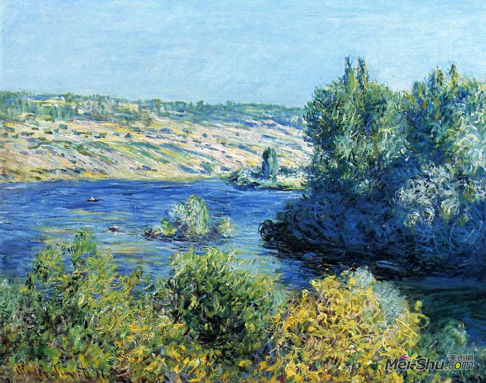 克劳德·莫奈(Claude Monet)高清作品《The Seine at Vetheuil》