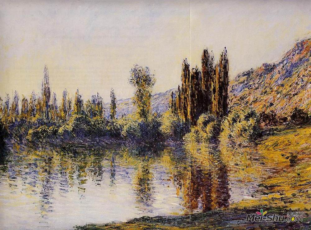 克劳德·莫奈(Claude Monet)高清作品《The Seine at Vetheuil》