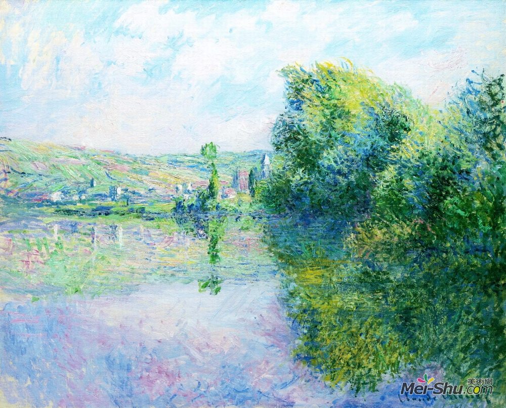 克劳德·莫奈(Claude Monet)高清作品《The Siene at Vetheuil》