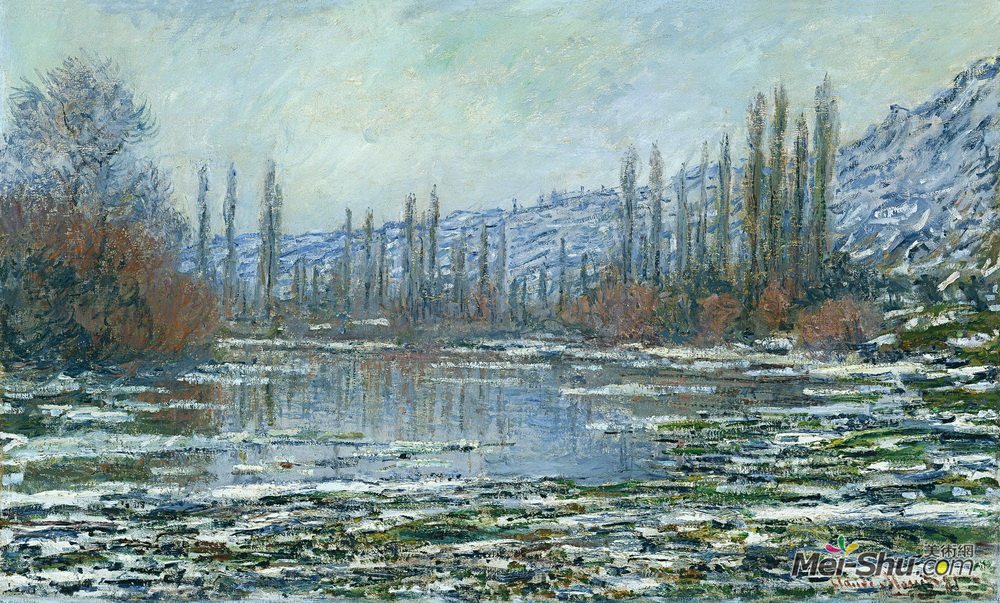 克劳德·莫奈(Claude Monet)高清作品《The Thaw at Vetheuil》