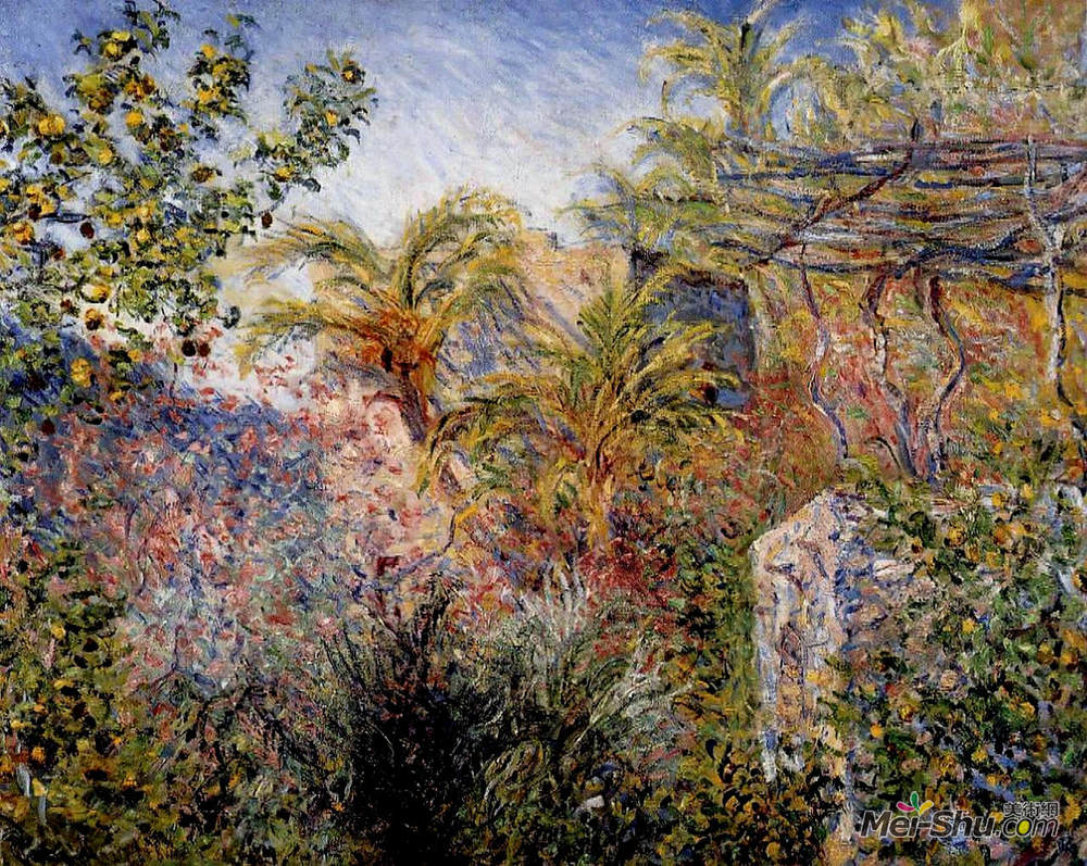 克劳德·莫奈(Claude Monet)高清作品《The Valley of Sasso, Bordighera》