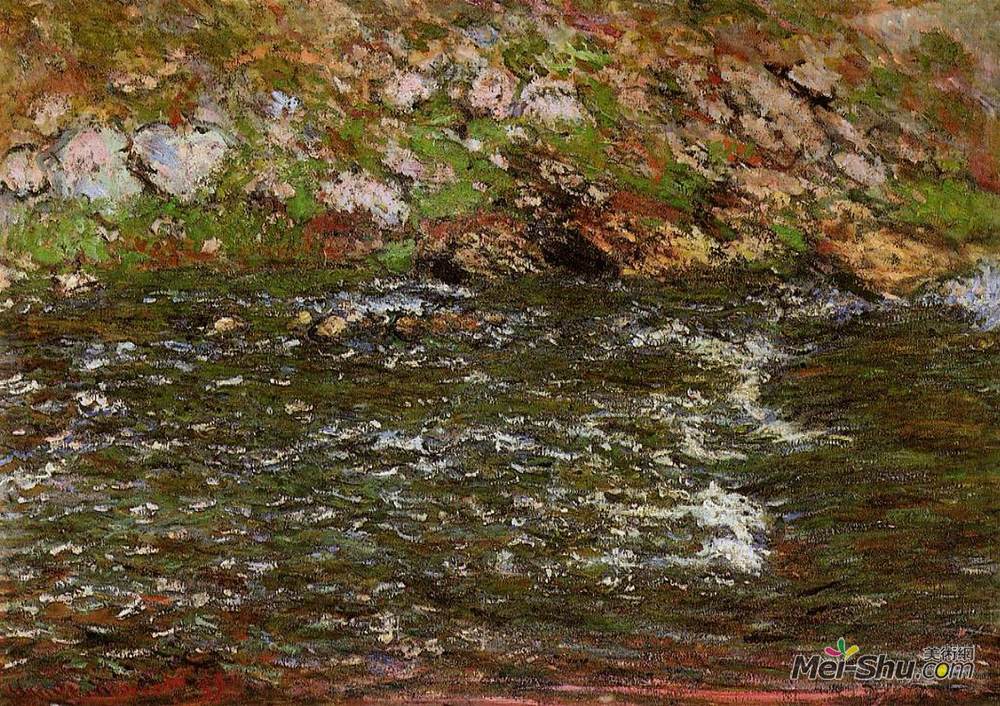 克劳德·莫奈(Claude Monet)高清作品《Torrent of the Petite Creuse at Fresselines》