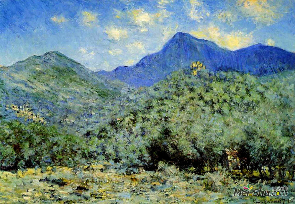 克劳德·莫奈(Claude Monet)高清作品《Valley Bouna near Bordighera》