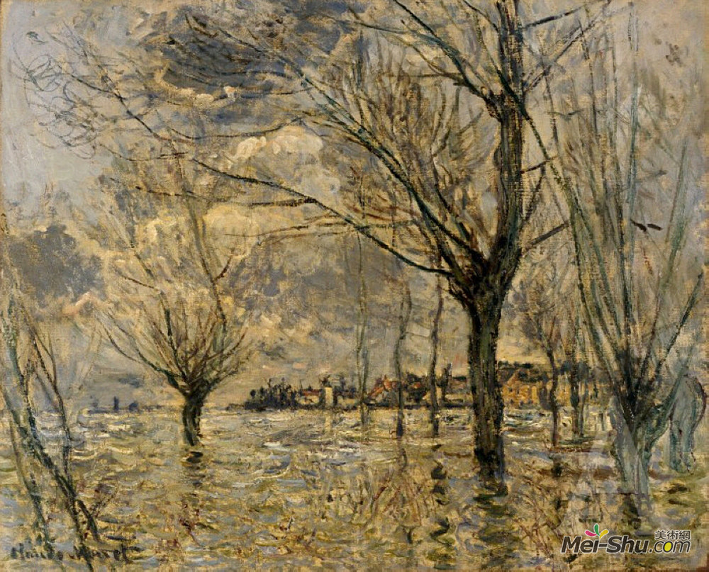 克劳德·莫奈(Claude Monet)高清作品《Vetheuil, L'Inondation》