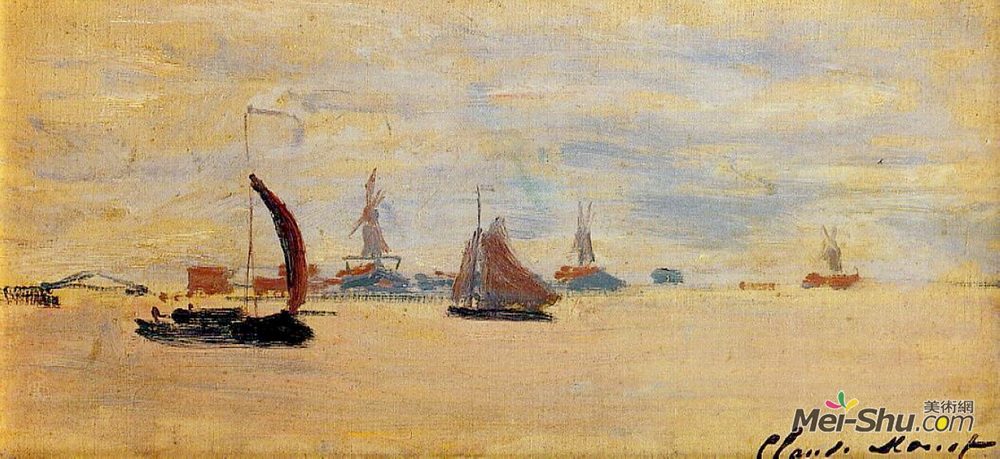 克劳德·莫奈(Claude Monet)高清作品《View of the Voorzaan》