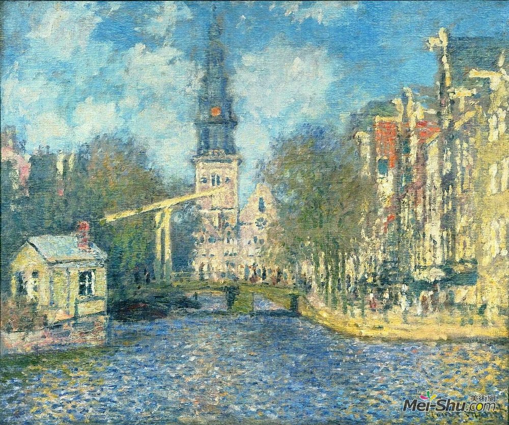 克劳德莫奈claudemonet高清作品zuiderkerkinamsterdam