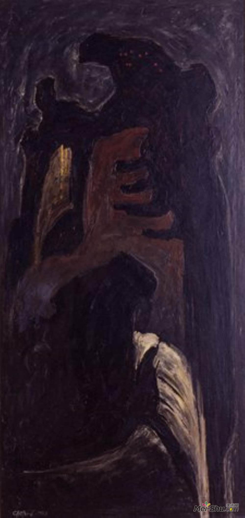 克莱佛·史提(Clyfford Still)高清作品《1943-J》