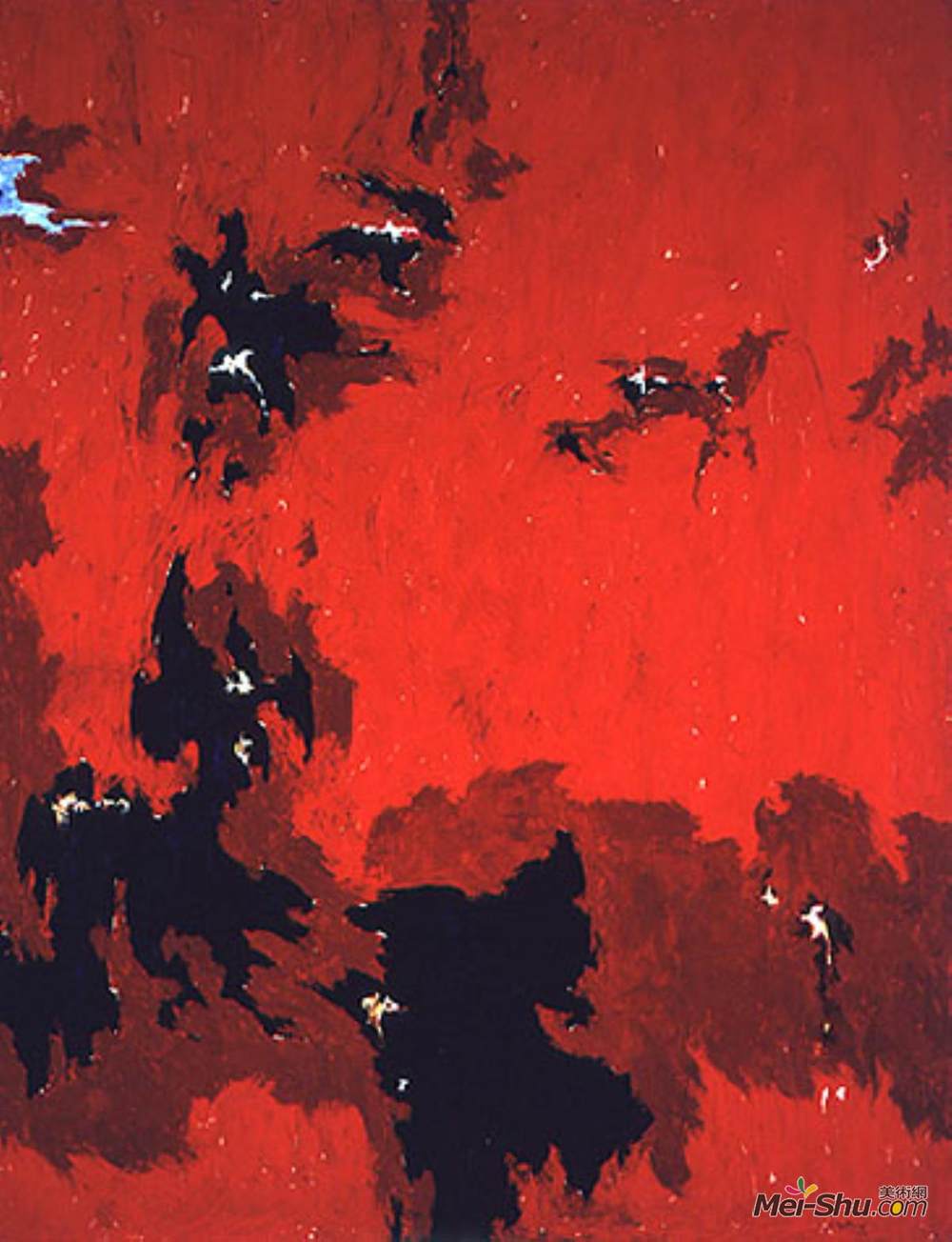 克莱佛·史提(Clyfford Still)高清作品《PH-385 (1949 No. 1)》