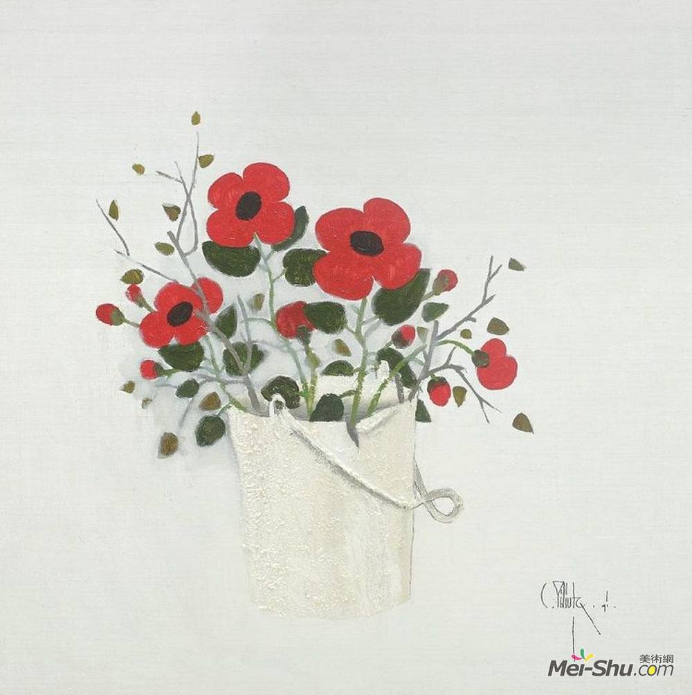 康斯坦丁皮利塔(Constantin Piliuta)高清作品《用鲜花的水壶》