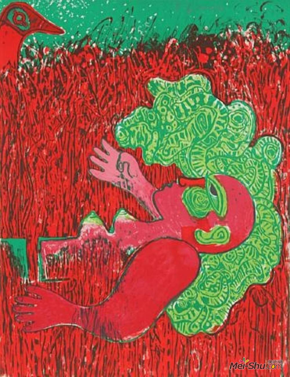 柯奈(Corneille)高清作品《在无限的垂直草的有限元分析》