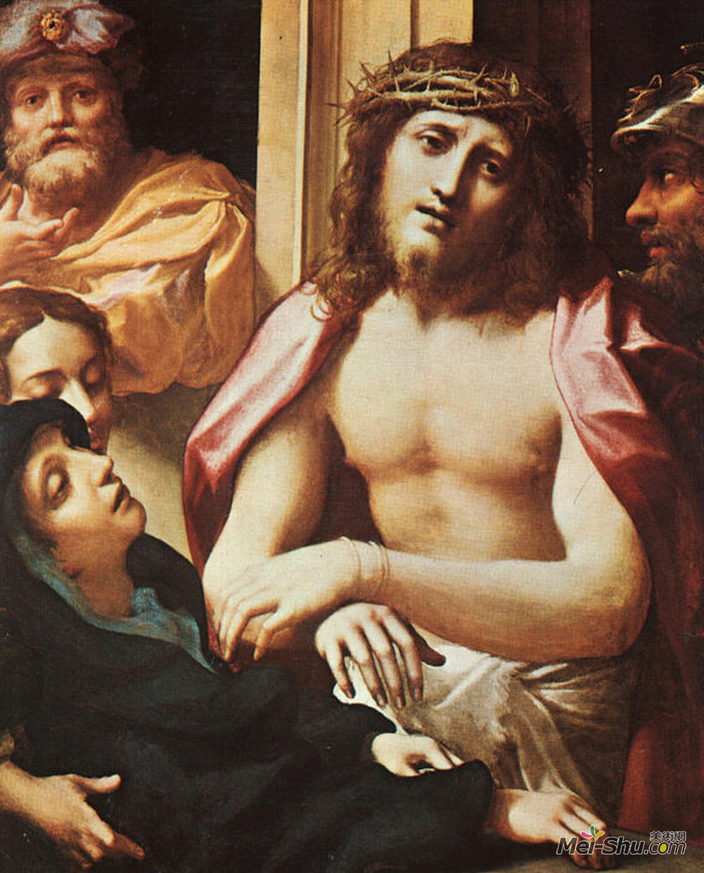 科雷吉欧(Correggio)高清作品《Christ Presented to the People (Ecce Homo)》