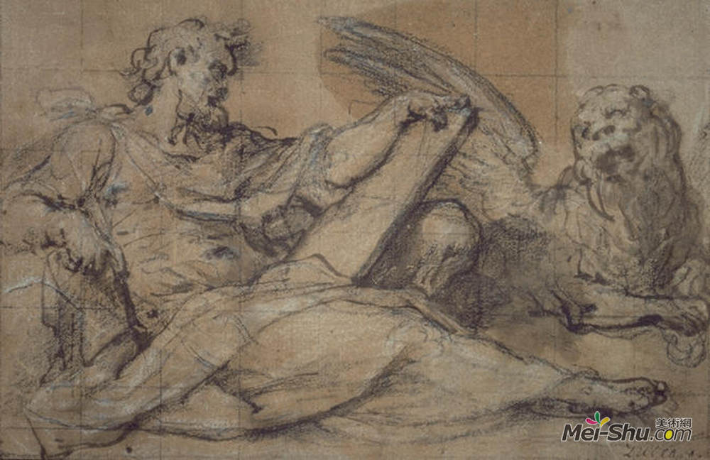 科雷吉欧(Correggio)高清作品《圣马克》