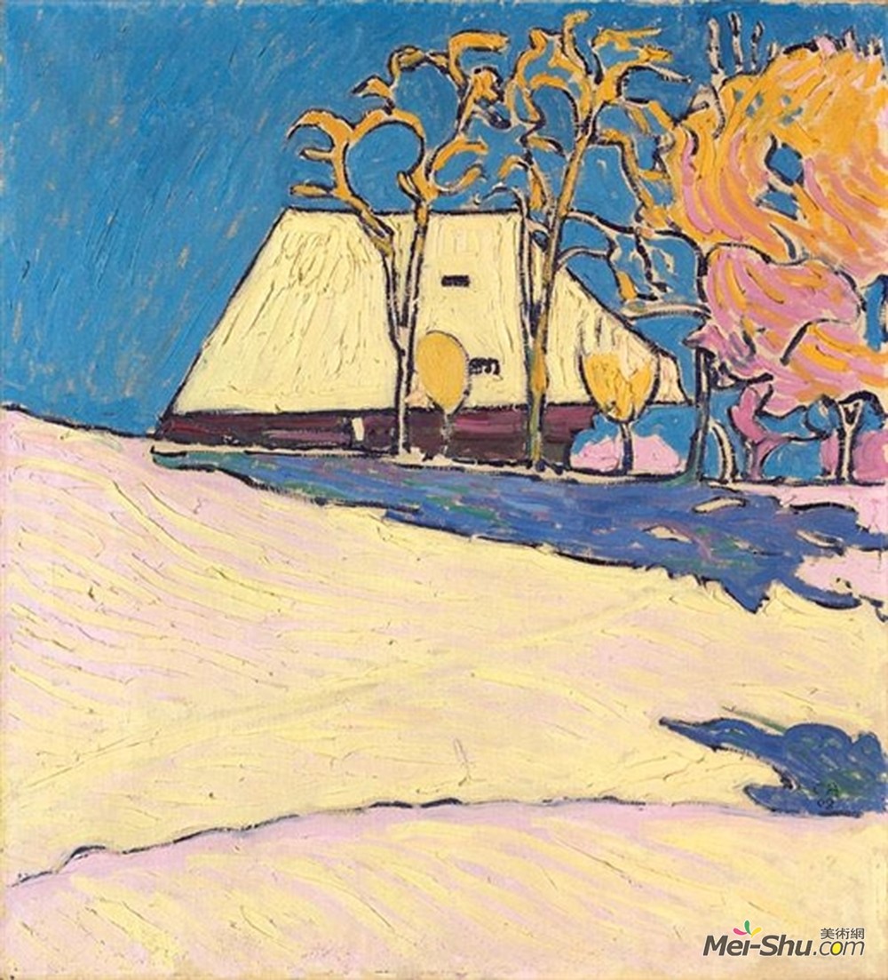 库诺 · 阿米耶(Cuno Amiet)高清作品《Winter auf der Oschwand》