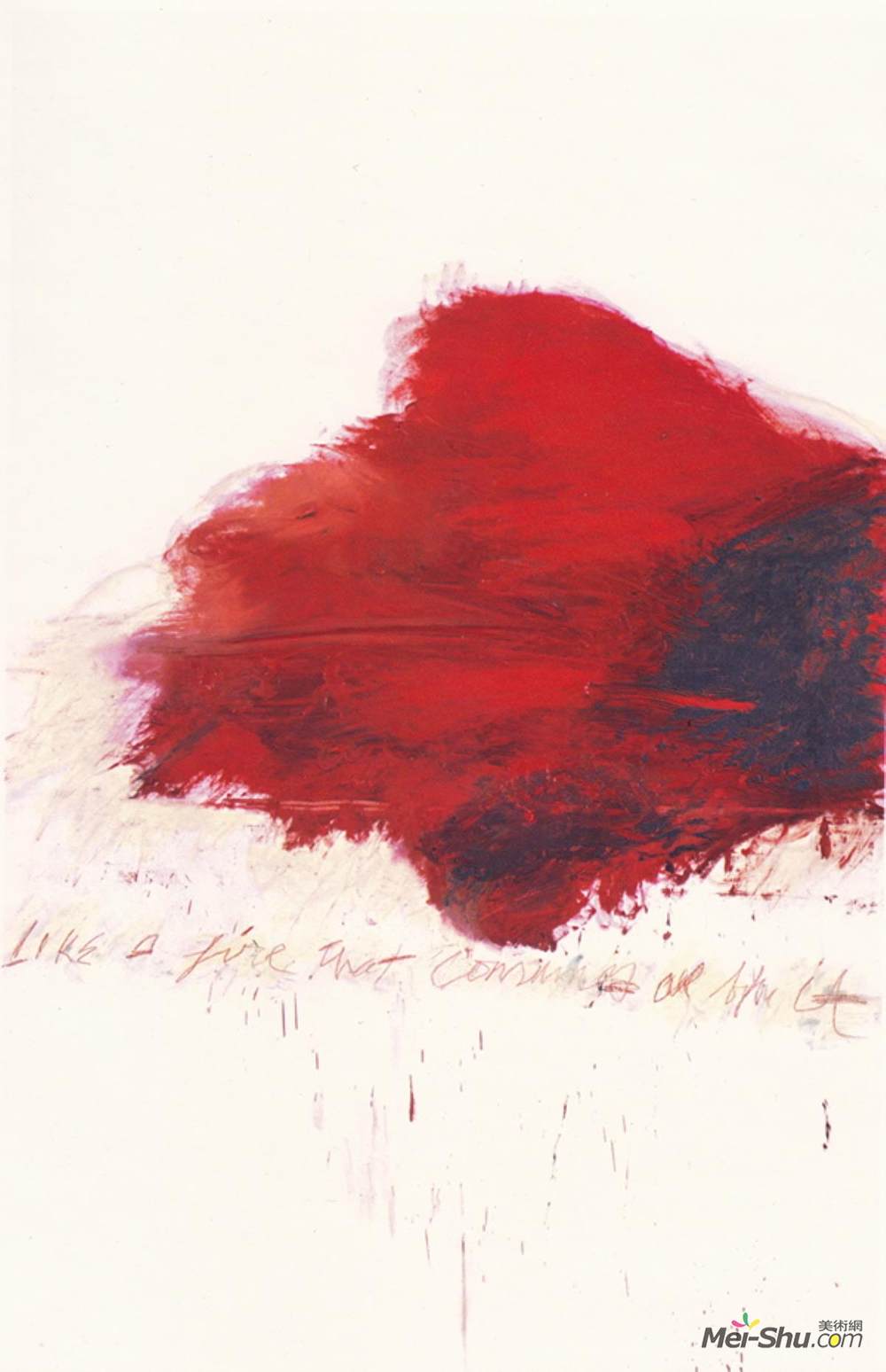 塞·敦普利(Cy Twombly)高清作品《伊利亚姆五十天。在它之前消耗所有的火》