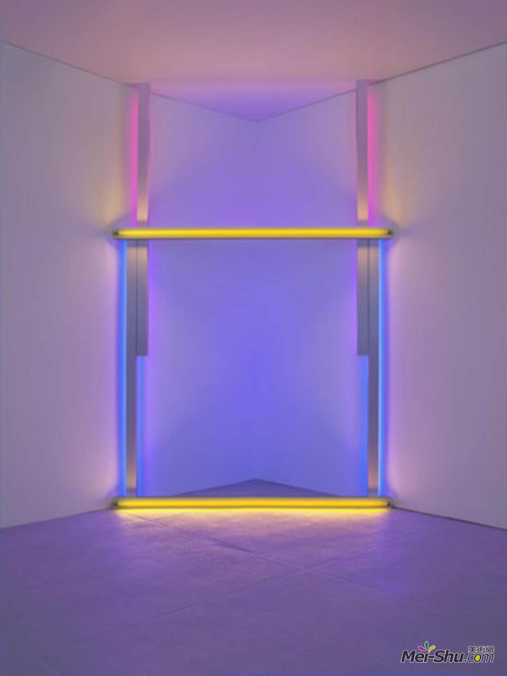 丹弗拉文(Dan Flavin)高清作品《Untitled (to Barnett Newman to commemorate his simple proble》