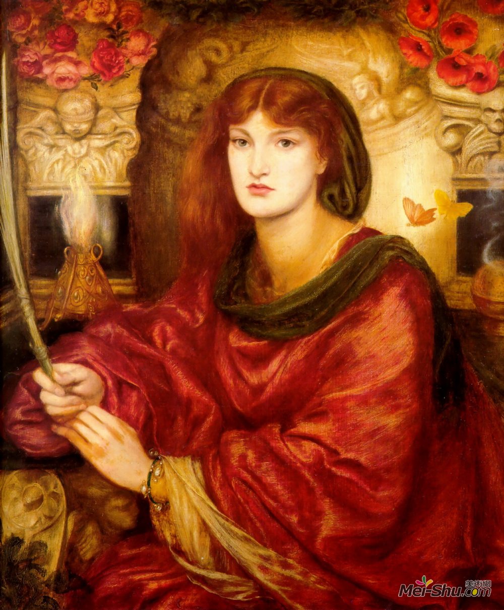 但丁·加布里埃尔·罗赛蒂(Dante Gabriel Rossetti)高清作品《西伯利亚棕榈》