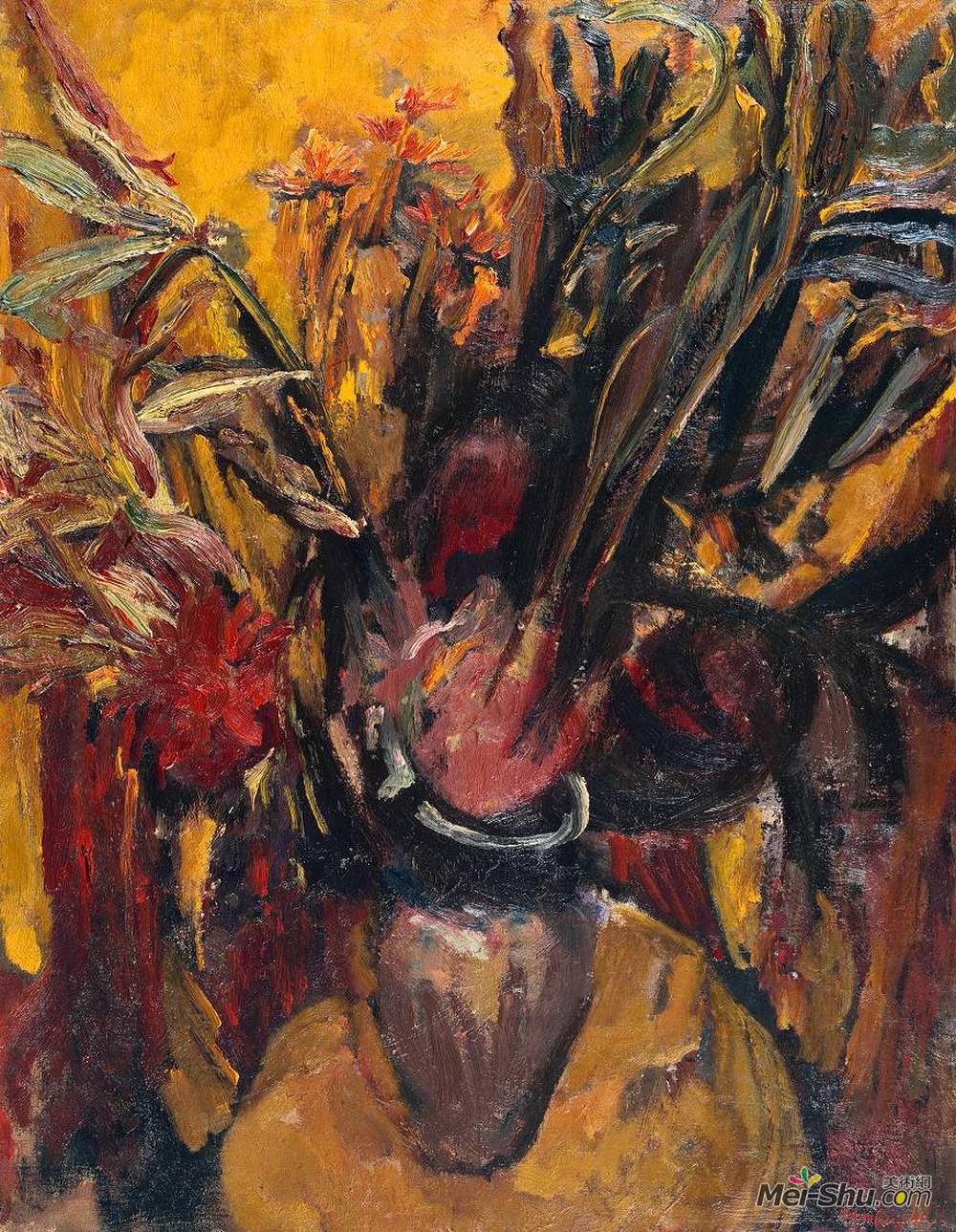 大卫·邦勃格(David Bomberg)高清作品《花》