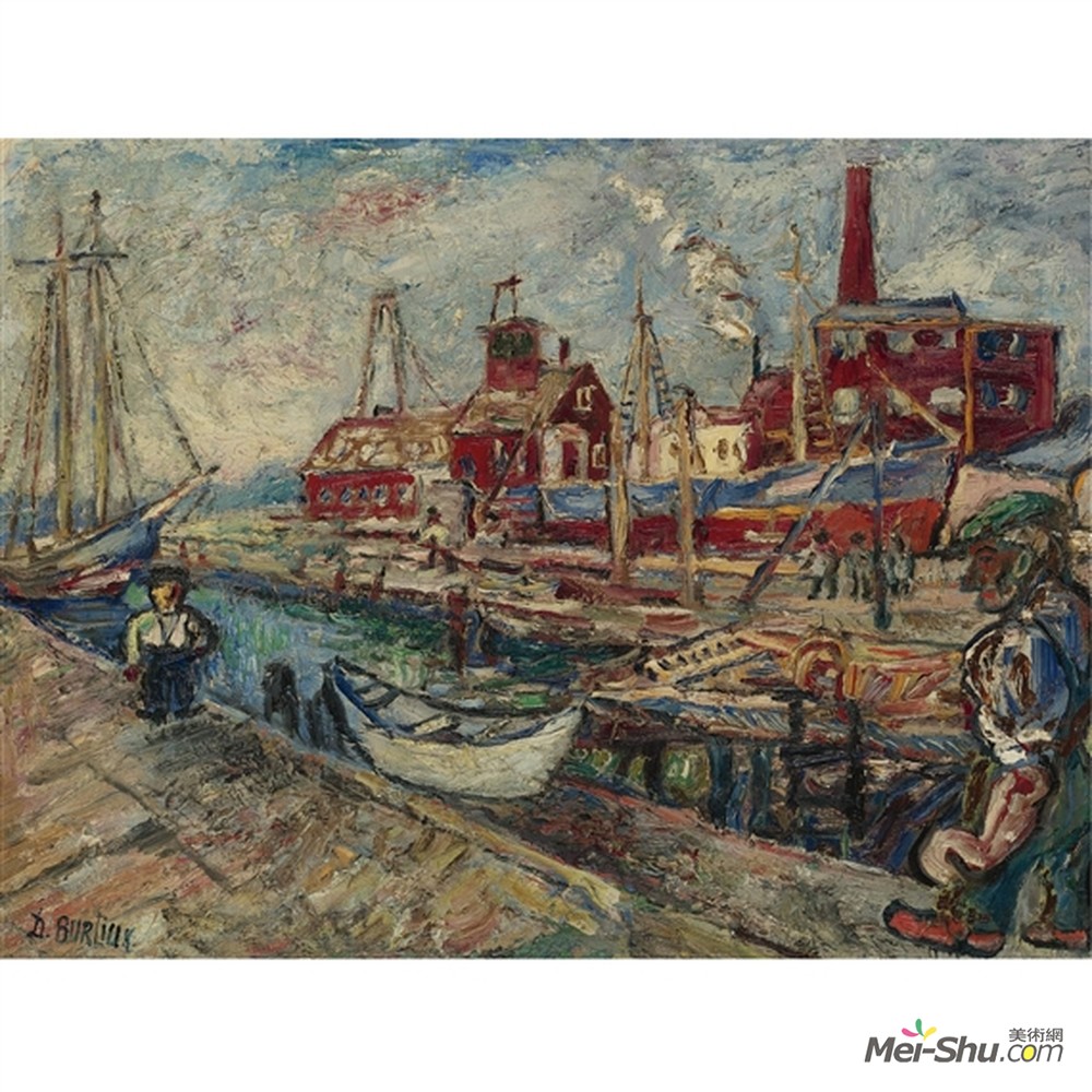 戴维·伯克(David Burliuk)高清作品《汉普顿湾》