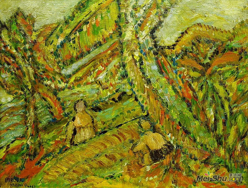 戴维·伯克(David Burliuk)高清作品《迈阿密海滩》