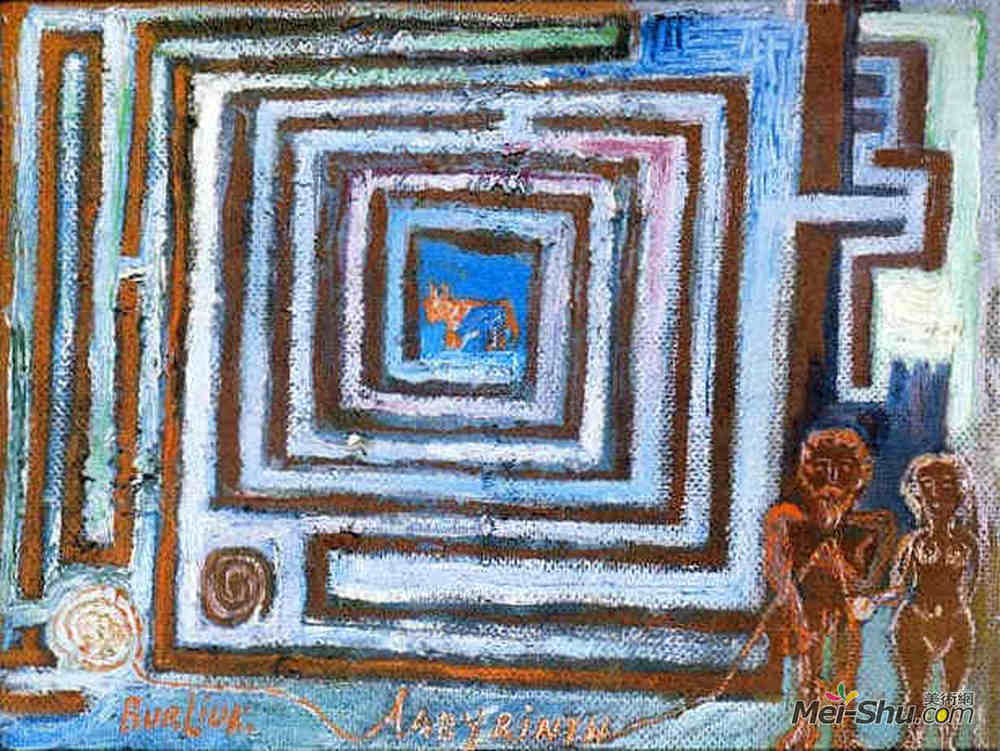 戴维·伯克(David Burliuk)高清作品《迷宫》