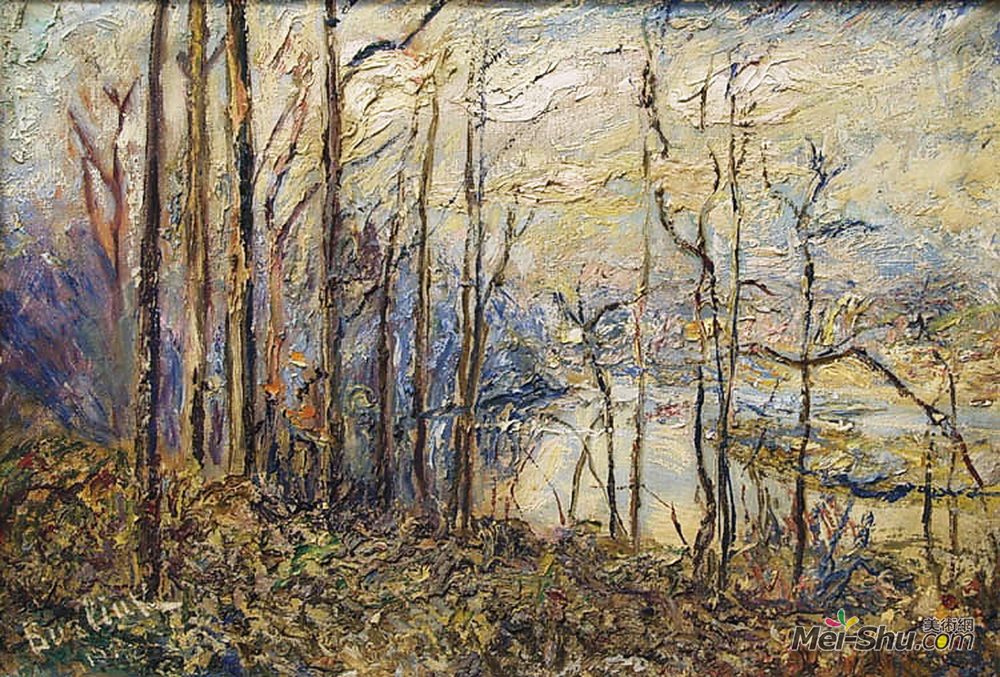 戴维·伯克(David Burliuk)高清作品《秋林》