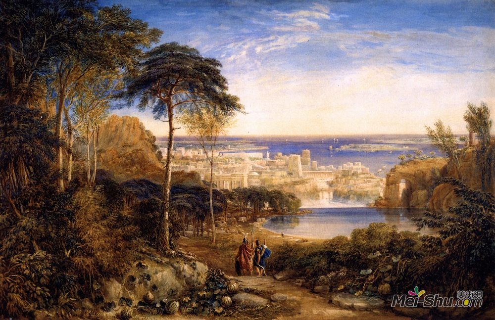 戴维·考克斯(David Cox)高清作品《Carthage. Aeneas and Achates》