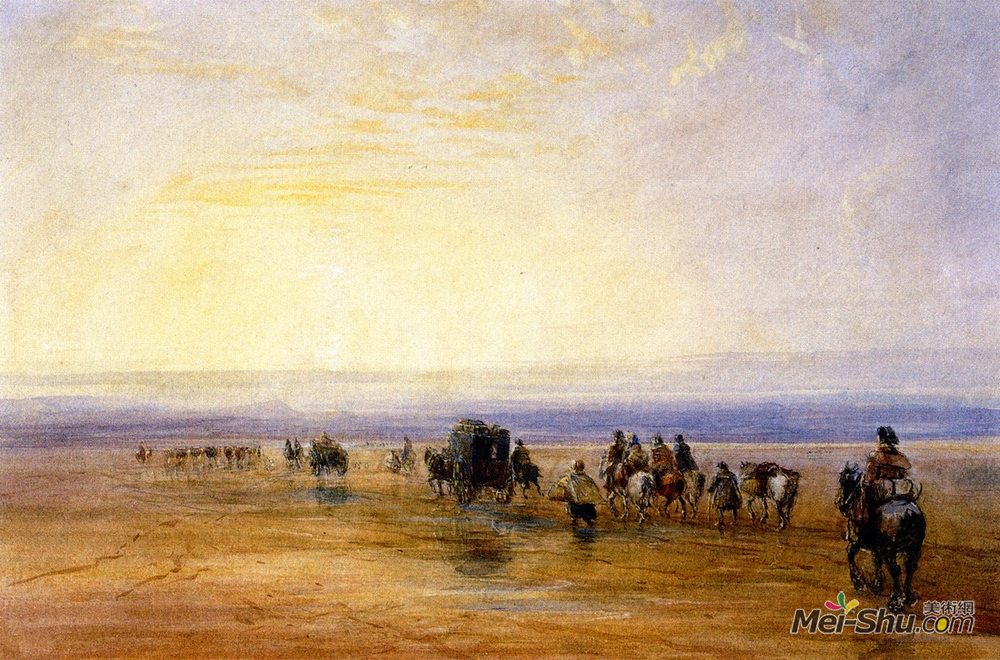 戴维·考克斯(David Cox)高清作品《穿越兰开斯特沙漠》