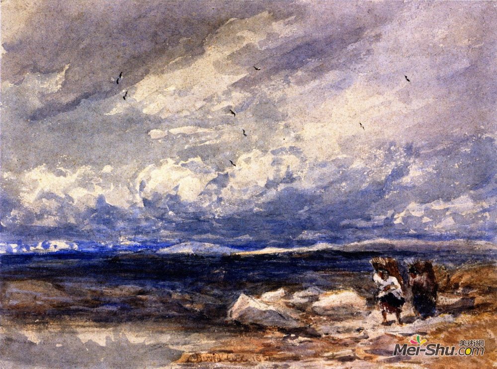 戴维·考克斯(David Cox)高清作品《在柴郡卡林顿莫斯》