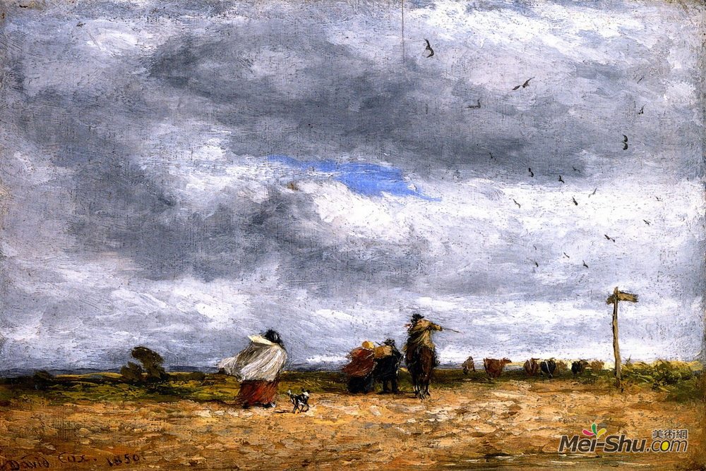 戴维·考克斯(David Cox)高清作品《十字路口》