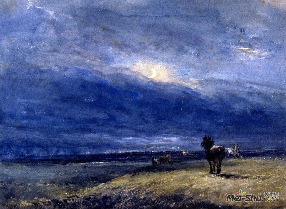戴维·考克斯(David Cox)高清作品《夜间列车》