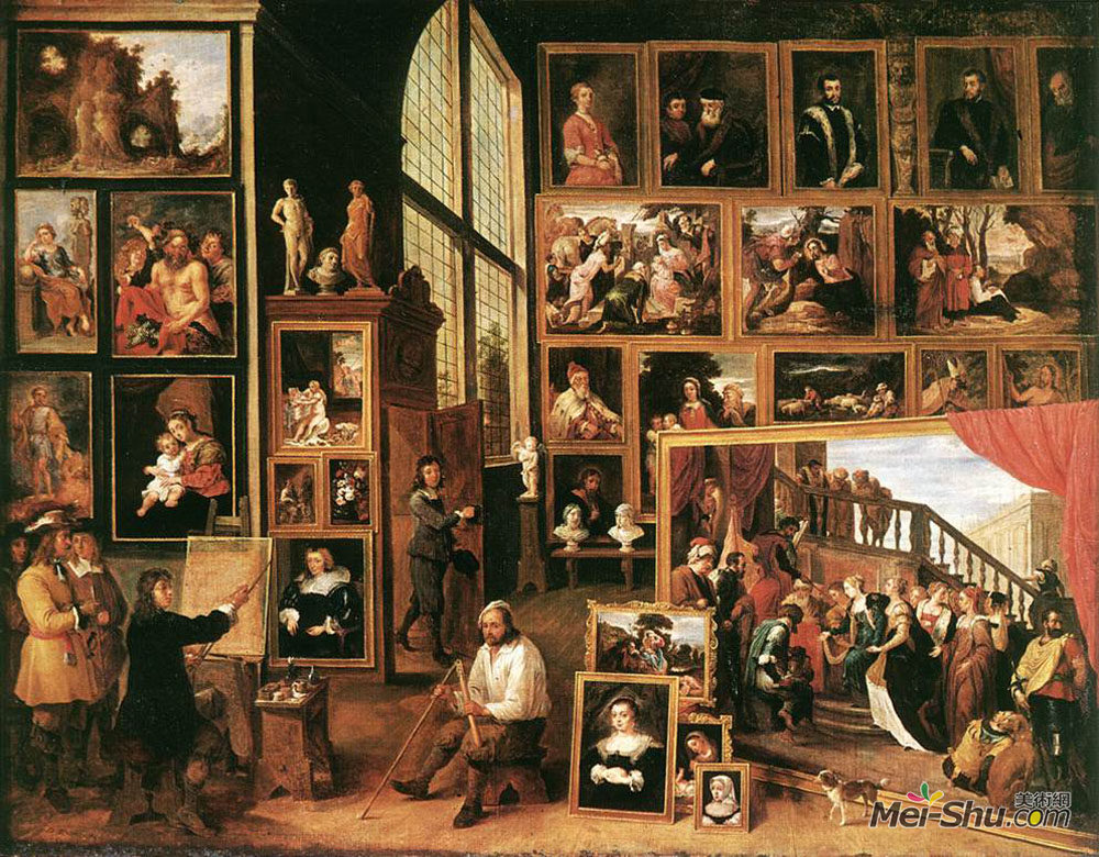 戴维·特尼耶(David Teniers the Younger)高清作品《布鲁塞尔大公利奥波德画廊》