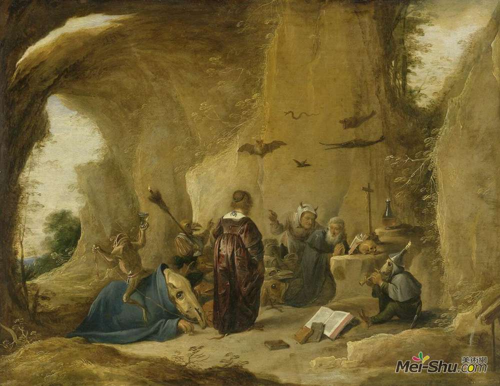 戴维·特尼耶(David Teniers the Younger)高清作品《圣·安东尼的诱惑》