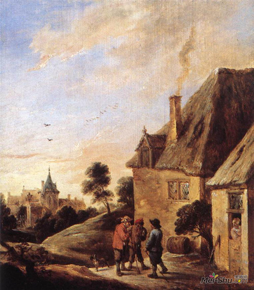 戴维·特尼耶(David Teniers the Younger)高清作品《乡村风光》