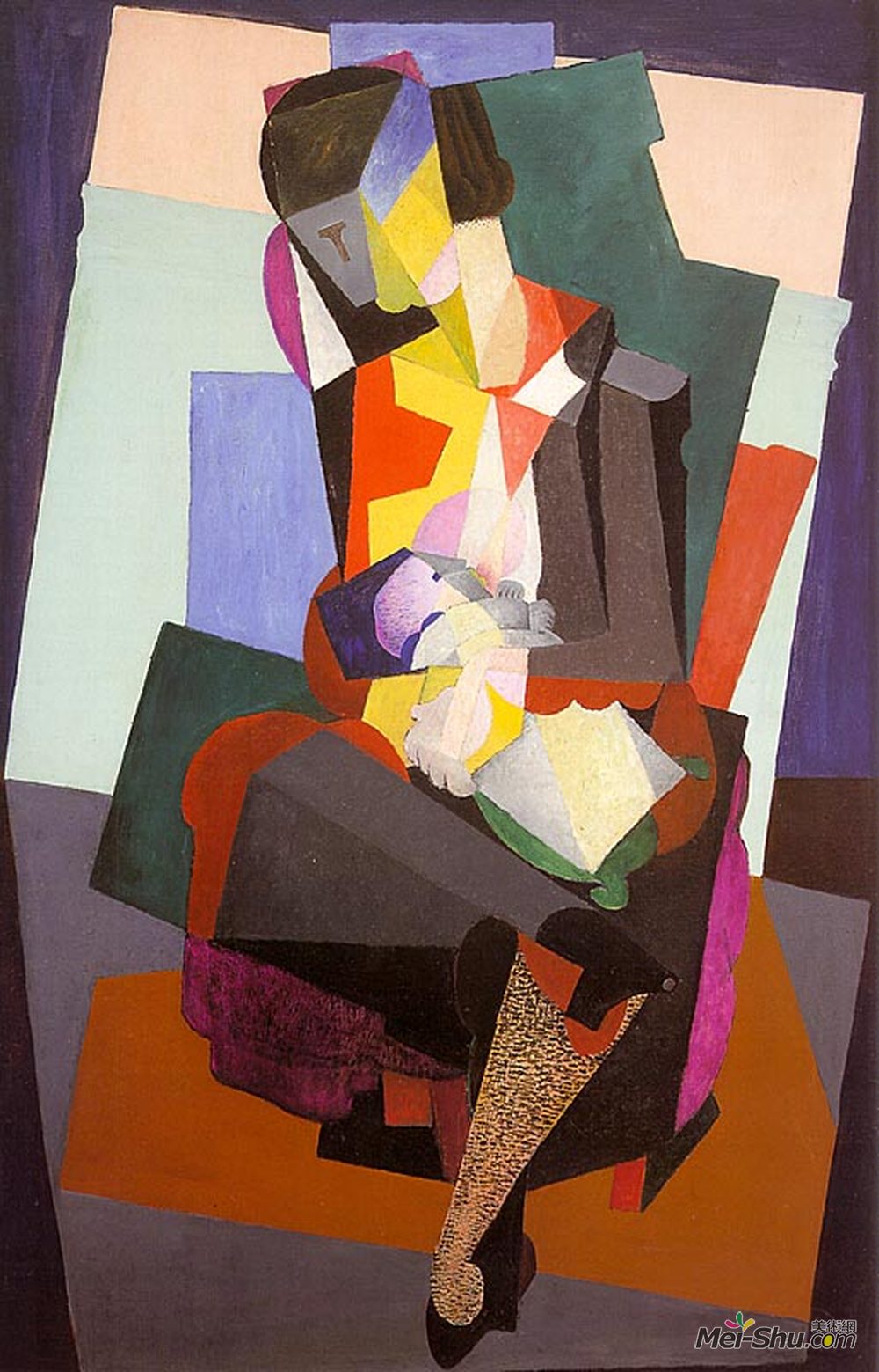 迭戈·里维拉(Diego Rivera)高清作品《母亲安吉丽娜和儿童迭戈》
