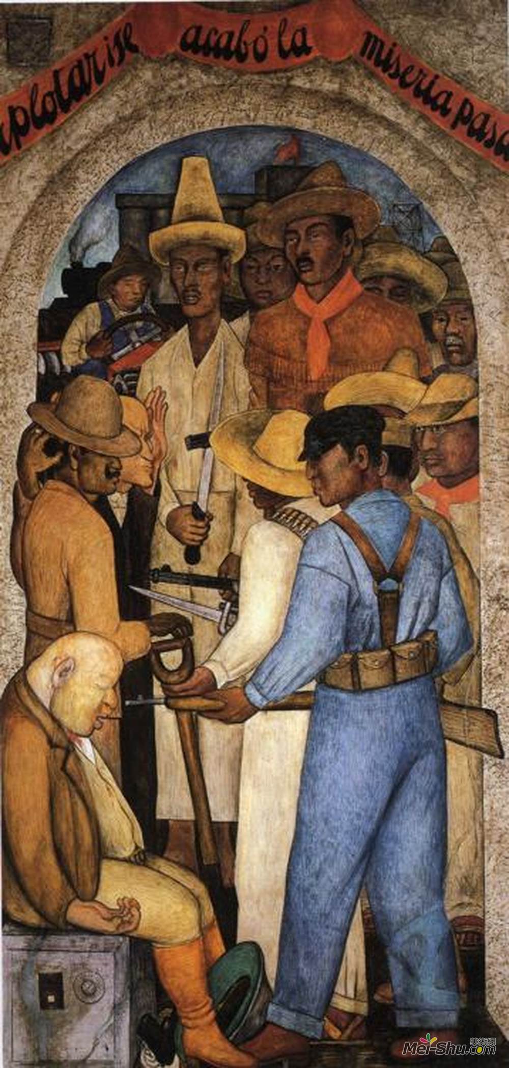 迭戈·里维拉(Diego Rivera)高清作品《资本家之死》