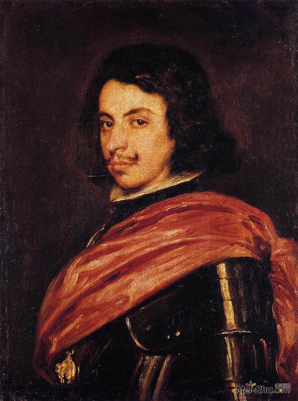 迭戈·德·席尔瓦·委拉斯开兹(Diego Velazquez)高清作品《Portrait of Francesco I d'Este》