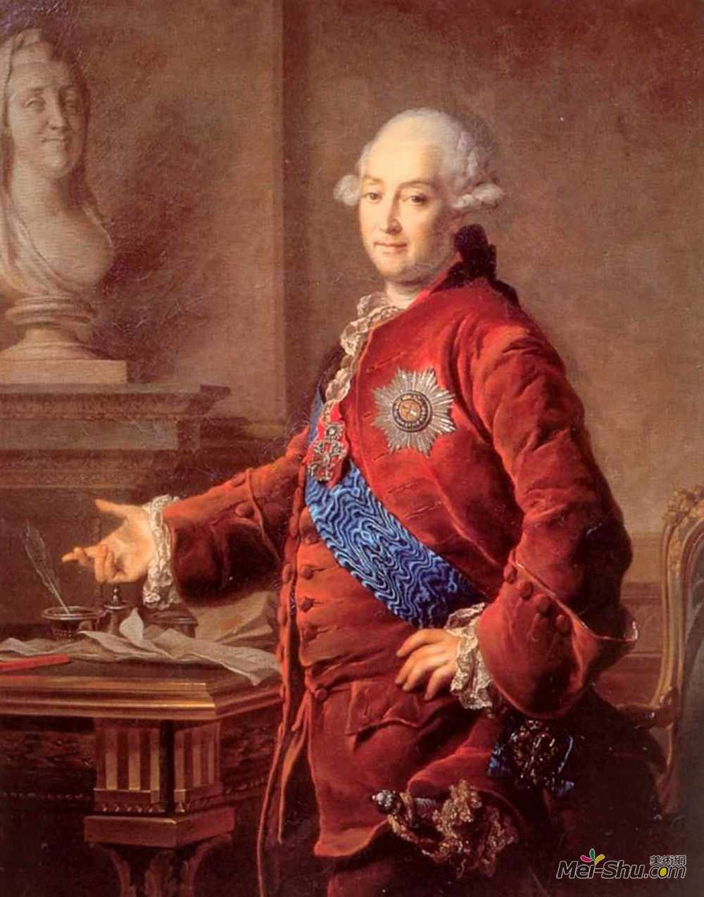 德米特里莱维茨基(Dmitry Levitzky)高清作品《Portrait of Alexander Golytsyn》