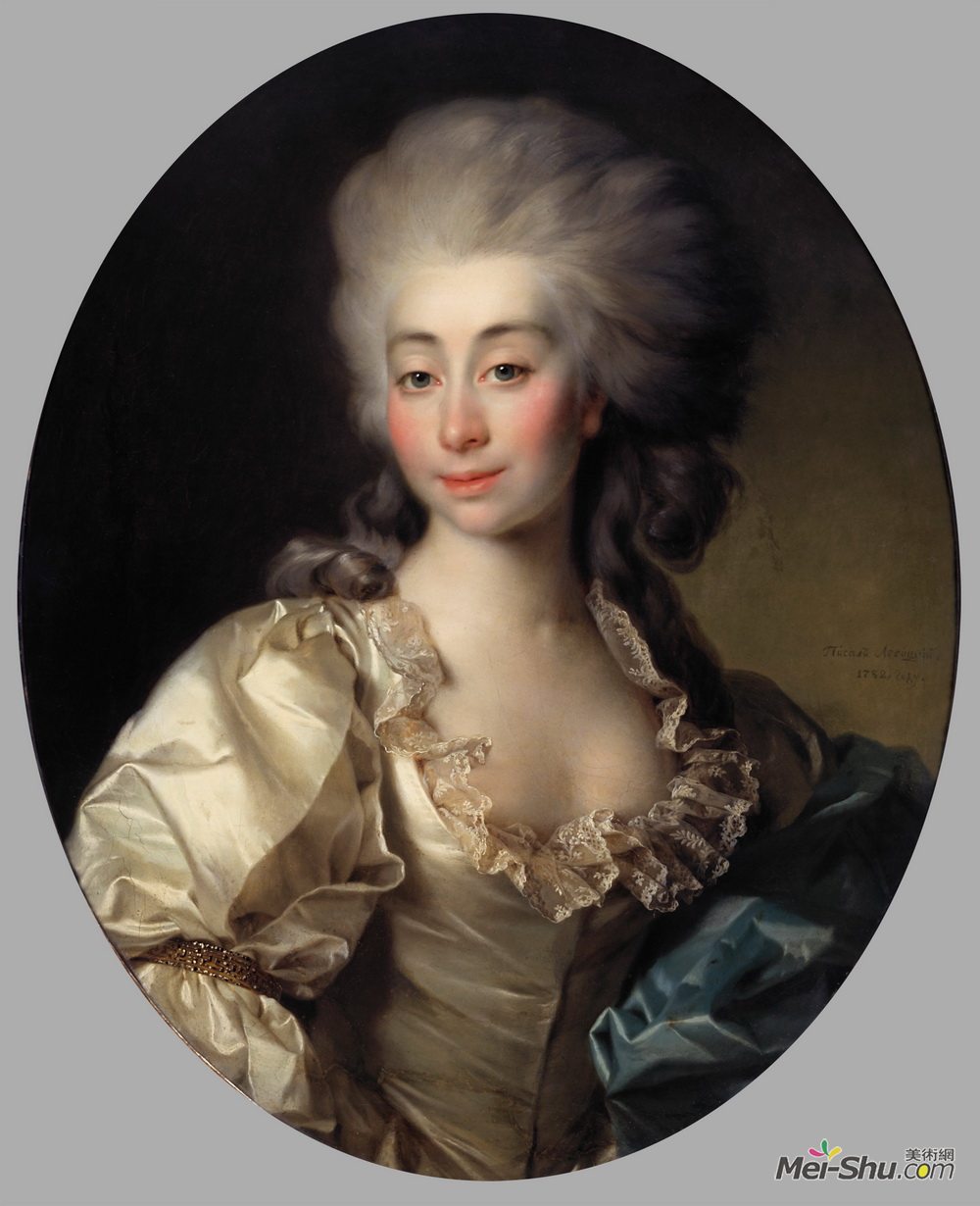 德米特里莱维茨基(Dmitry Levitzky)高清作品《Portrait of Countess Ursula Mniszek》