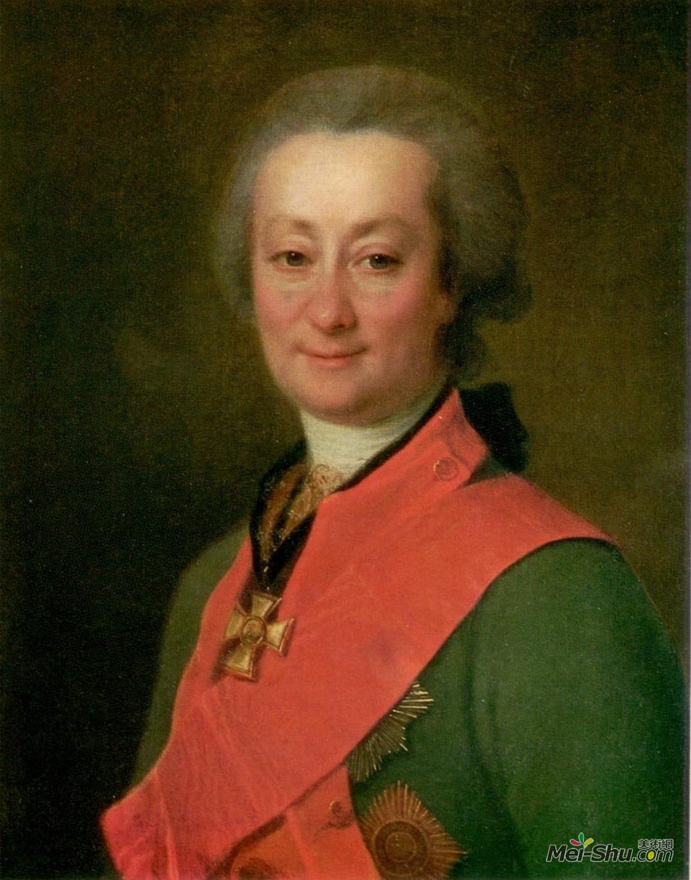 德米特里莱维茨基(Dmitry Levitzky)高清作品《Portrait of Fedor Orlov》