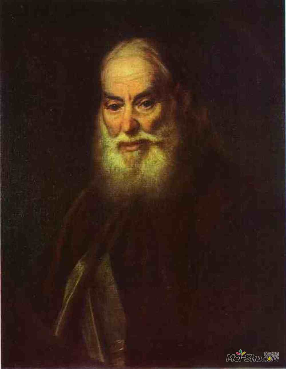 德米特里莱维茨基(Dmitry Levitzky)高清作品《Portrait of G. K. Levitzky, Artist s Father》