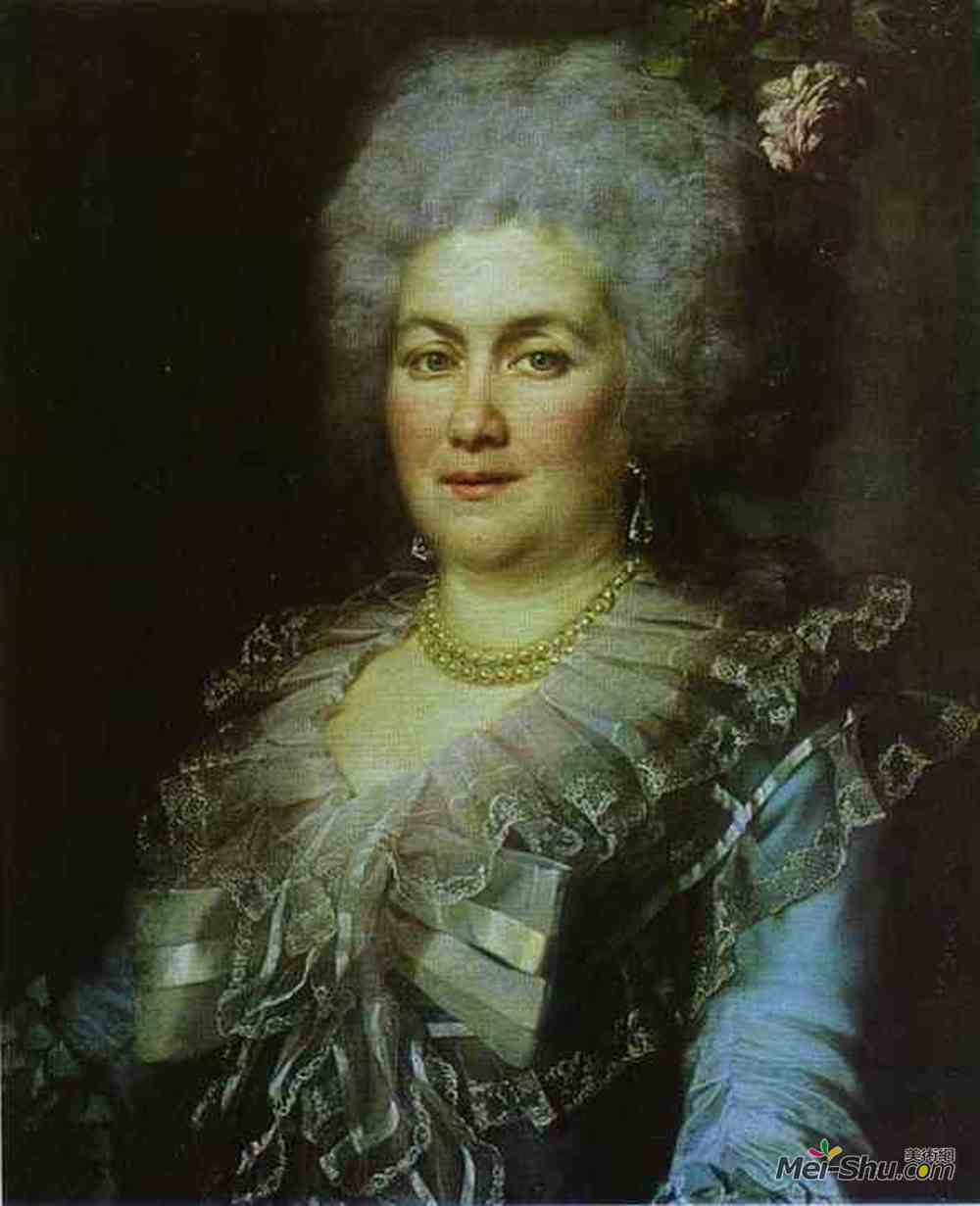 德米特里莱维茨基(Dmitry Levitzky)高清作品《Portrait of Gubareva》