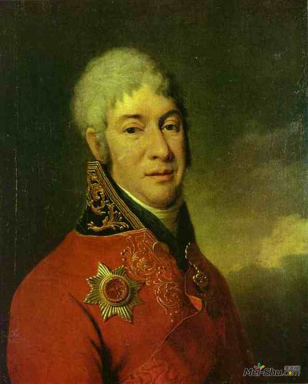 德米特里莱维茨基(Dmitry Levitzky)高清作品《Portrait of I. V. Lopukhin》