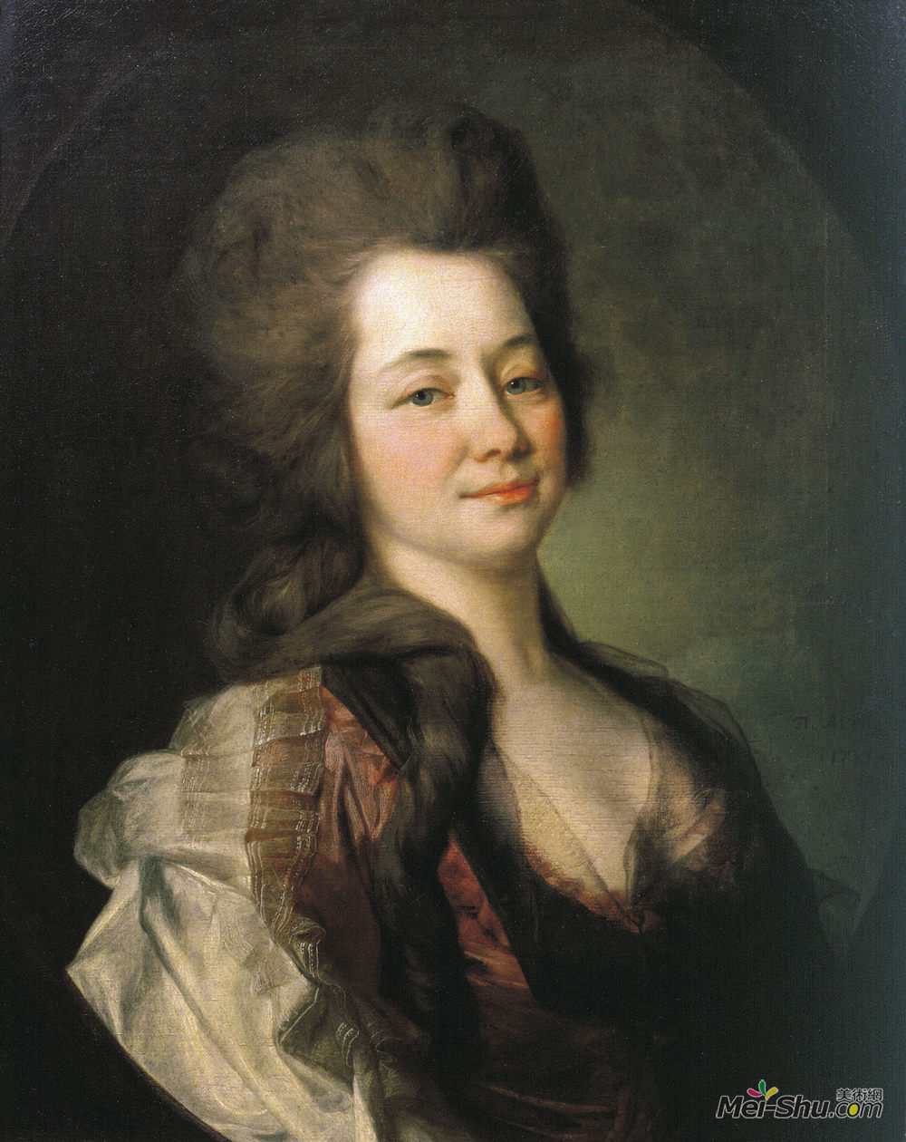德米特里莱维茨基(Dmitry Levitzky)高清作品《Portrait of Maria Alexeevna Lvova》