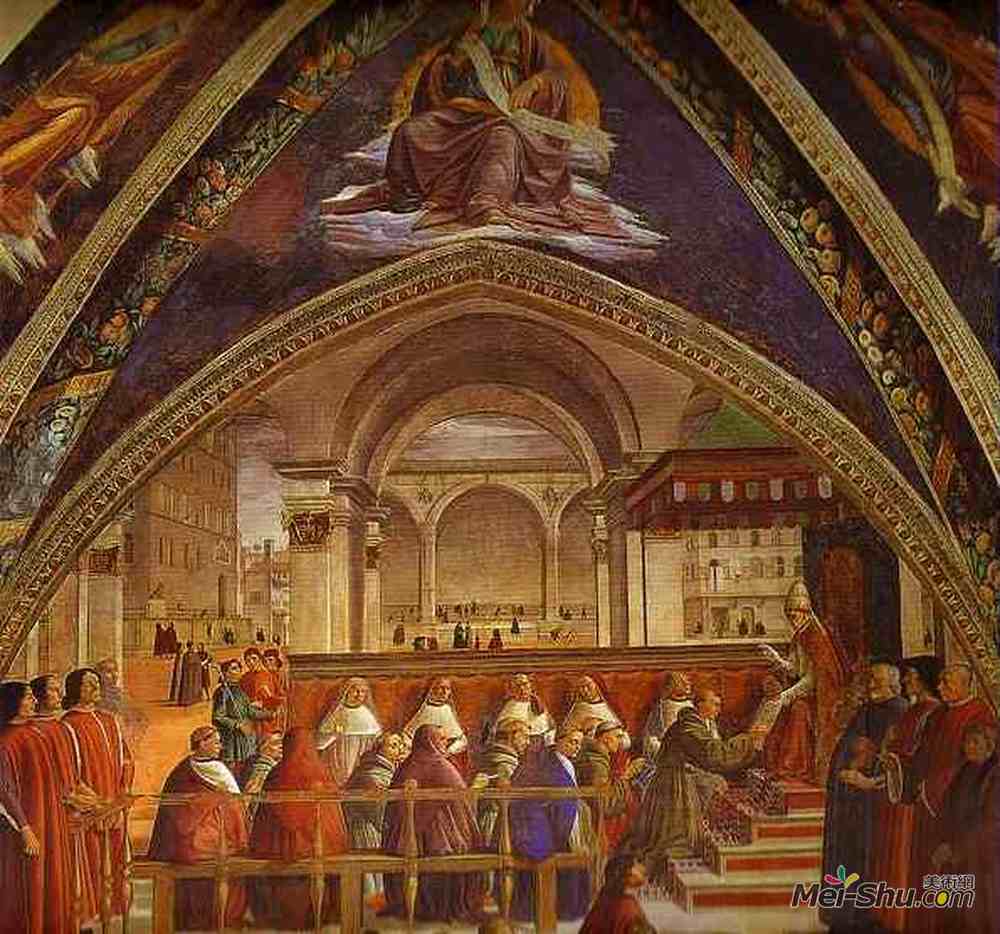 多梅尼科·基兰达约(Domenico Ghirlandaio)高清作品《规则的确认》
