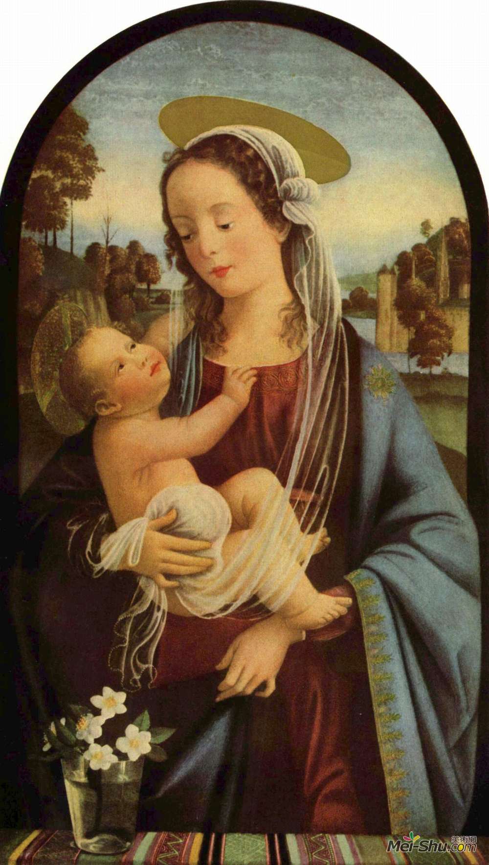 圣母玛利亚多梅尼科基兰达约domenicoghirlandaio高清作品欣赏