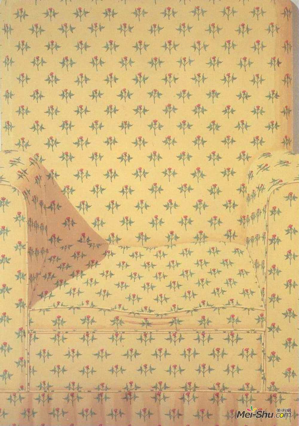 多米尼克·格诺里(Domenico Gnoli)高清作品《扶手椅》