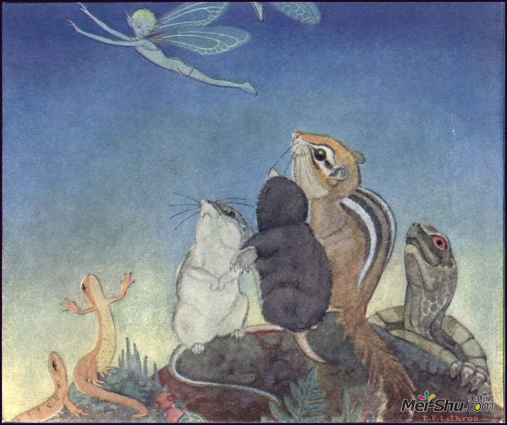 多萝西-拉斯罗普(Dorothy Lathrop)高清作品《仙女马戏团的插图》