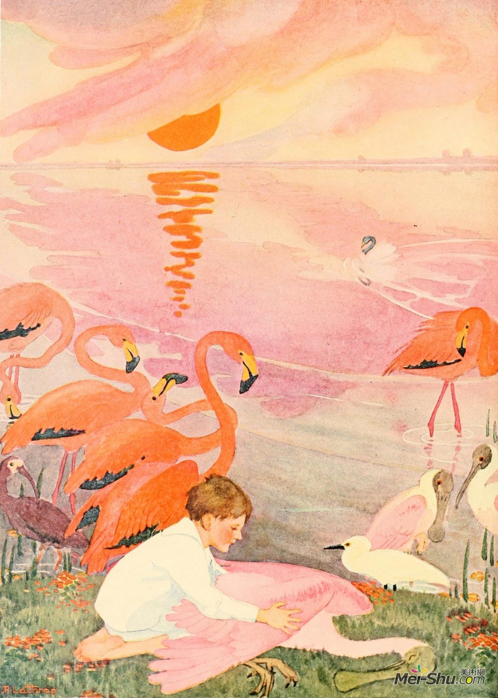 多萝西-拉斯罗普(Dorothy Lathrop)高清作品《一个小男孩迷路了》