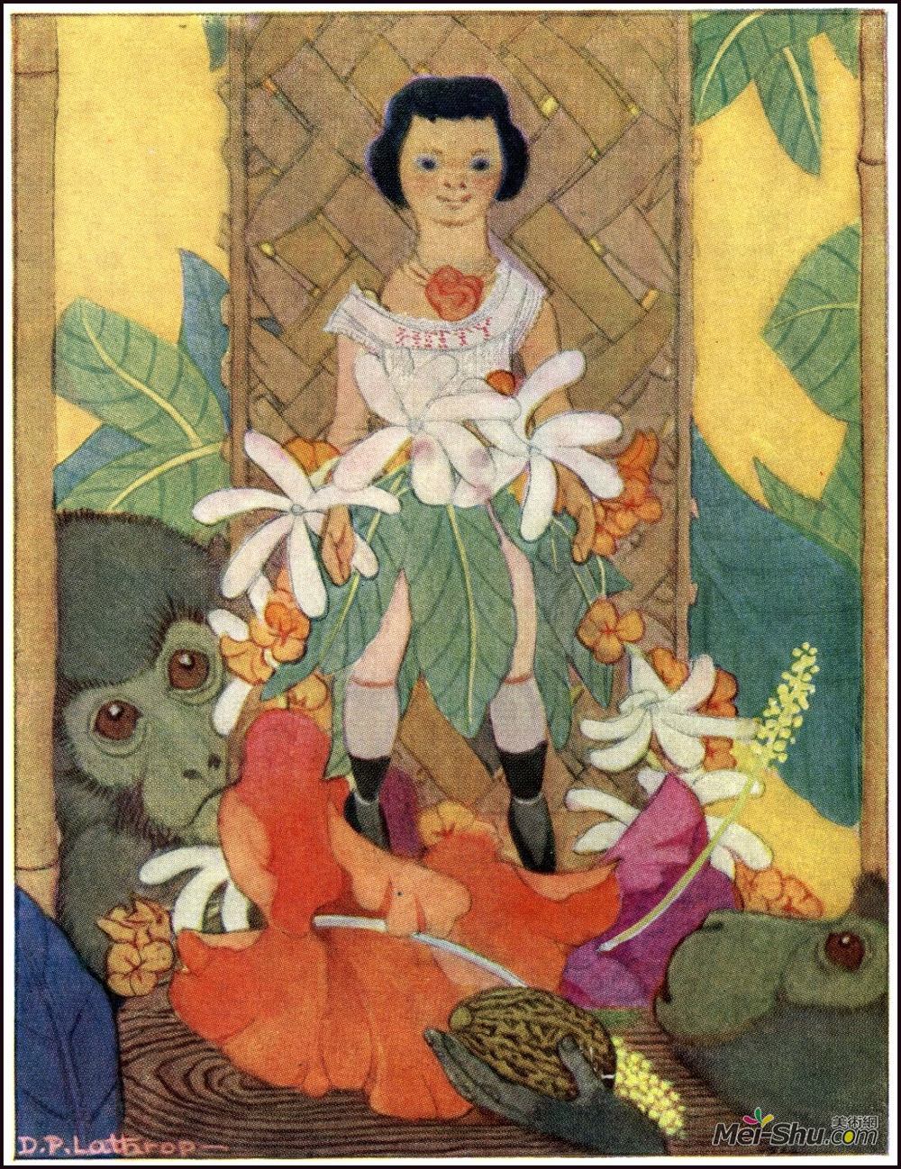 多萝西-拉斯罗普(Dorothy Lathrop)高清作品《Illustration for Hitty》