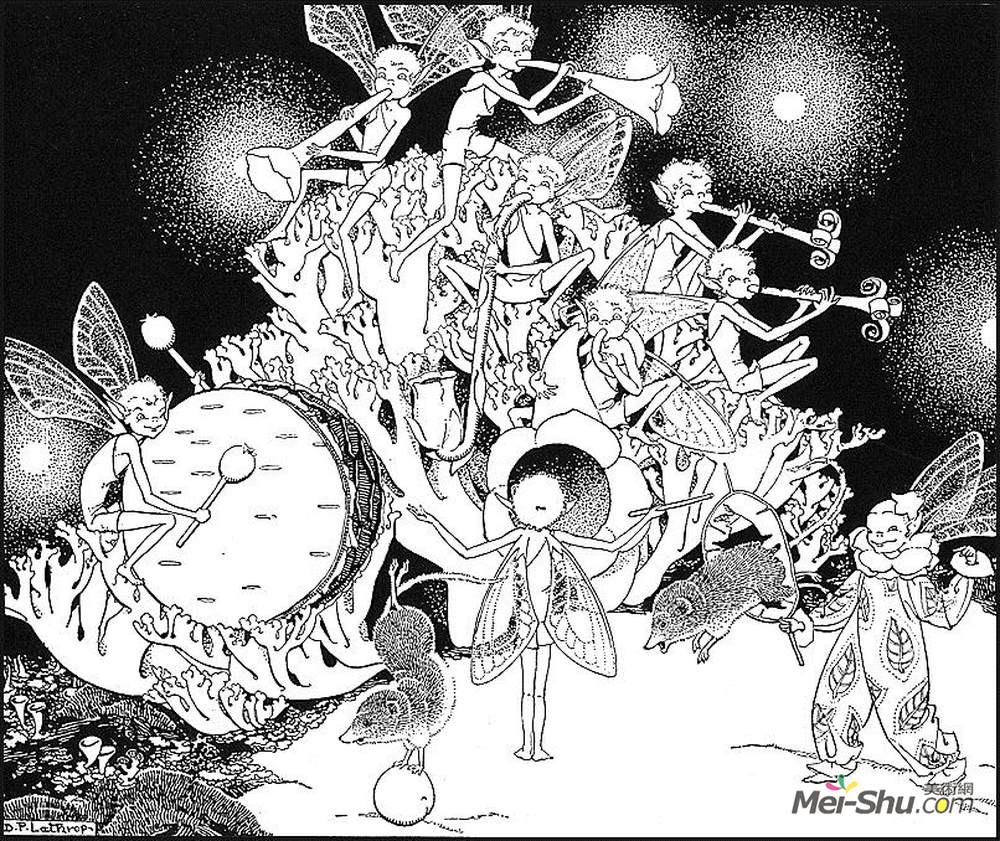 多萝西-拉斯罗普(Dorothy Lathrop)高清作品《仙女马戏团》